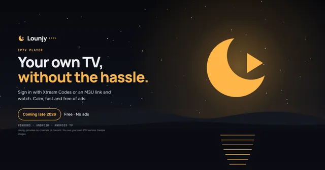 The Lounjy symbol as a moon over a night landscape, download as JPG